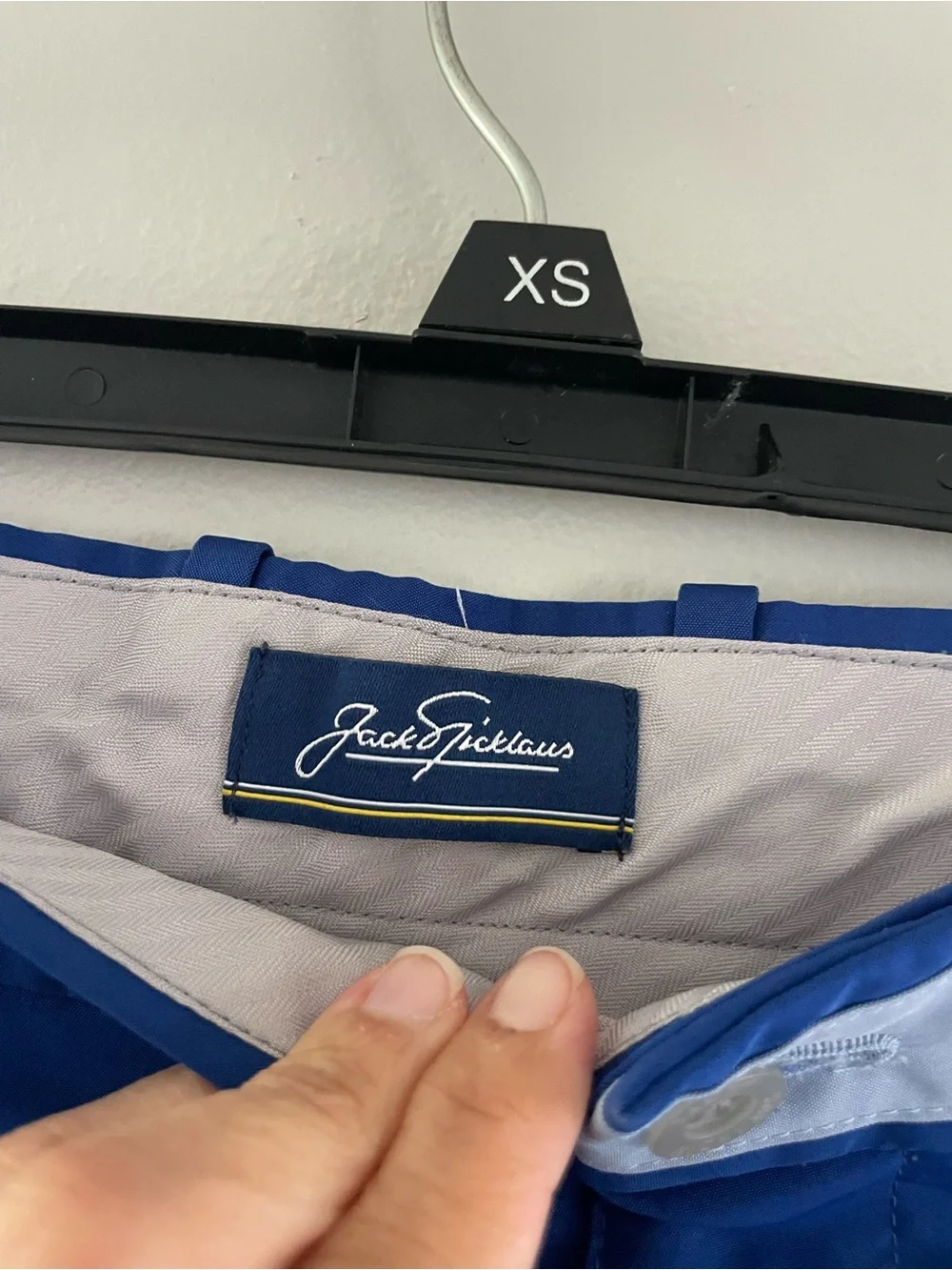 Men's Jack Nicklaus Blue Flat-Front Golf Shorts